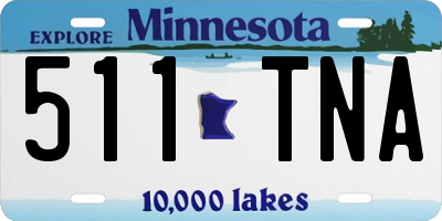 MN license plate 511TNA