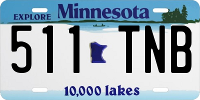 MN license plate 511TNB