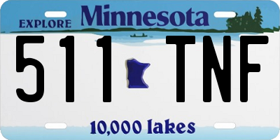 MN license plate 511TNF