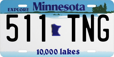 MN license plate 511TNG