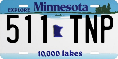 MN license plate 511TNP