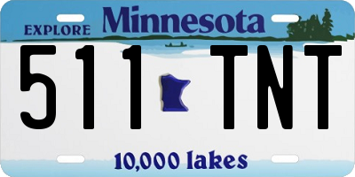 MN license plate 511TNT
