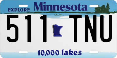 MN license plate 511TNU