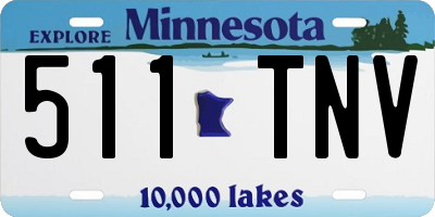 MN license plate 511TNV