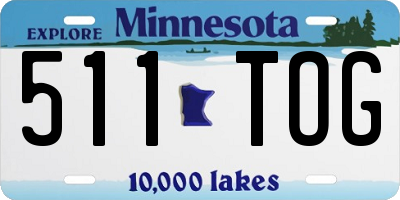 MN license plate 511TOG