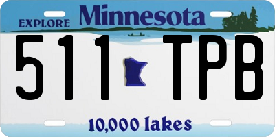MN license plate 511TPB