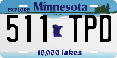 MN license plate 511TPD