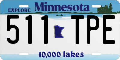 MN license plate 511TPE