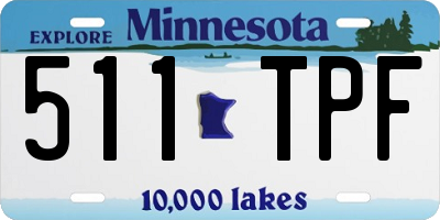 MN license plate 511TPF