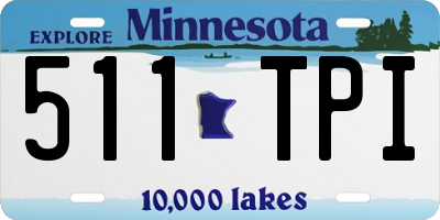 MN license plate 511TPI