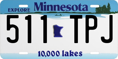 MN license plate 511TPJ