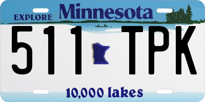MN license plate 511TPK