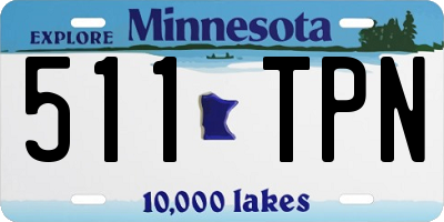 MN license plate 511TPN