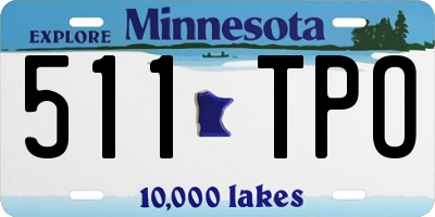 MN license plate 511TPO