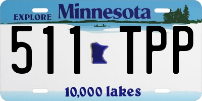 MN license plate 511TPP