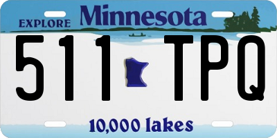 MN license plate 511TPQ