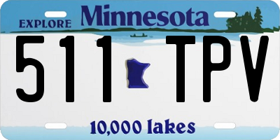 MN license plate 511TPV