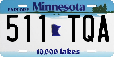 MN license plate 511TQA