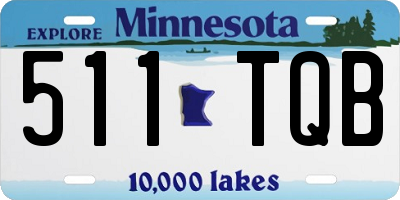MN license plate 511TQB