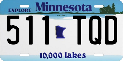 MN license plate 511TQD