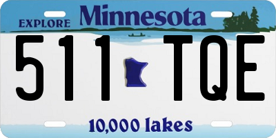 MN license plate 511TQE