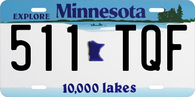 MN license plate 511TQF