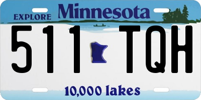 MN license plate 511TQH