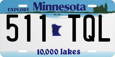 MN license plate 511TQL