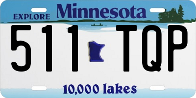 MN license plate 511TQP