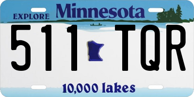 MN license plate 511TQR
