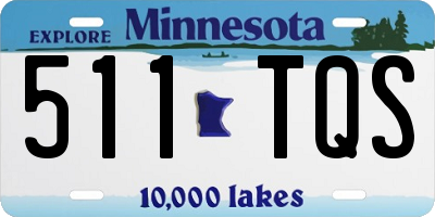 MN license plate 511TQS
