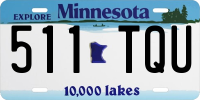 MN license plate 511TQU
