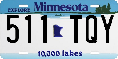 MN license plate 511TQY