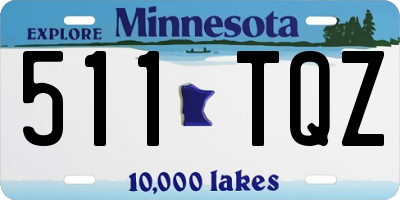 MN license plate 511TQZ