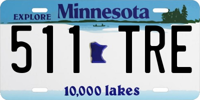 MN license plate 511TRE
