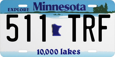 MN license plate 511TRF