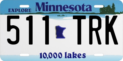 MN license plate 511TRK