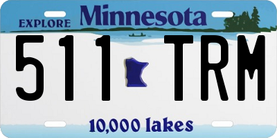 MN license plate 511TRM
