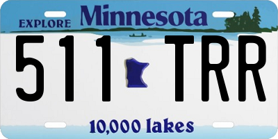 MN license plate 511TRR