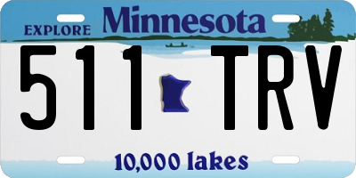 MN license plate 511TRV