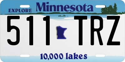 MN license plate 511TRZ