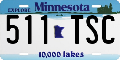 MN license plate 511TSC