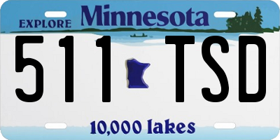 MN license plate 511TSD