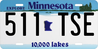 MN license plate 511TSE