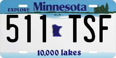 MN license plate 511TSF