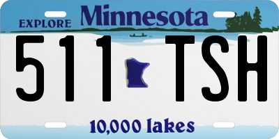 MN license plate 511TSH