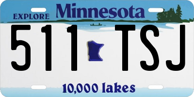 MN license plate 511TSJ