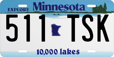 MN license plate 511TSK