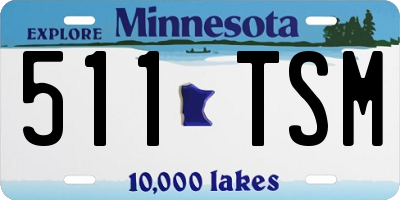 MN license plate 511TSM