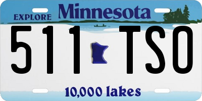 MN license plate 511TSO